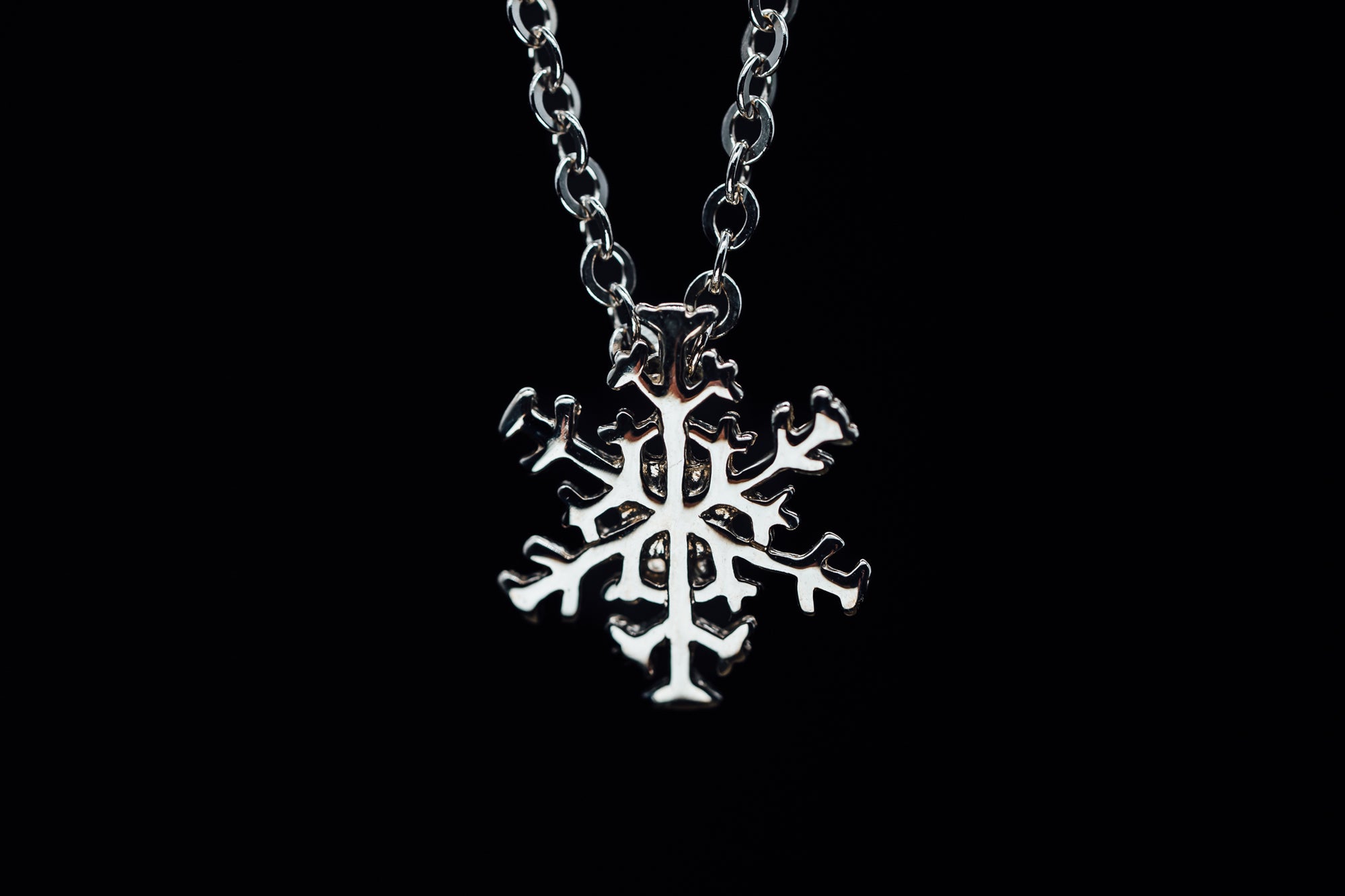 Sterling Silver Snowflake Pendant