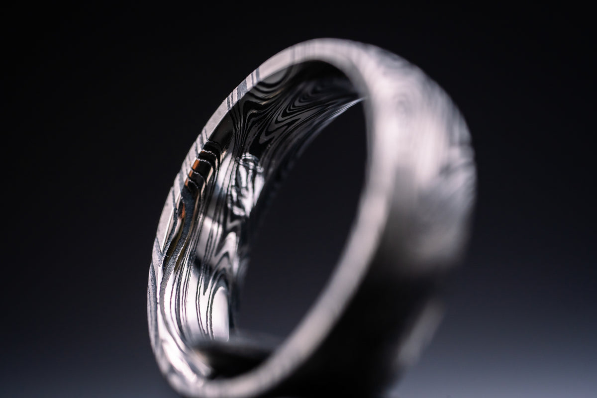 Damascus Stainless Steel Ring