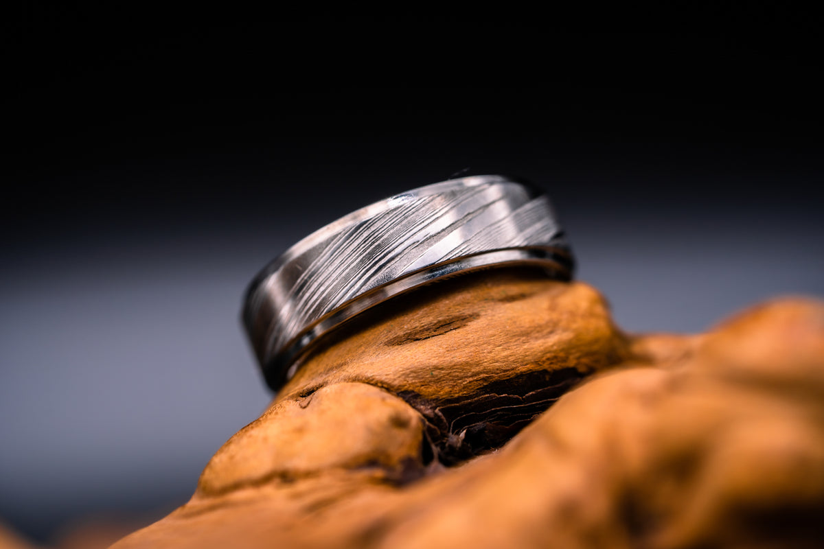 Damascus Stainless Steel Ring
