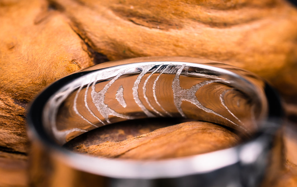 Damascus Stainless Steel Ring