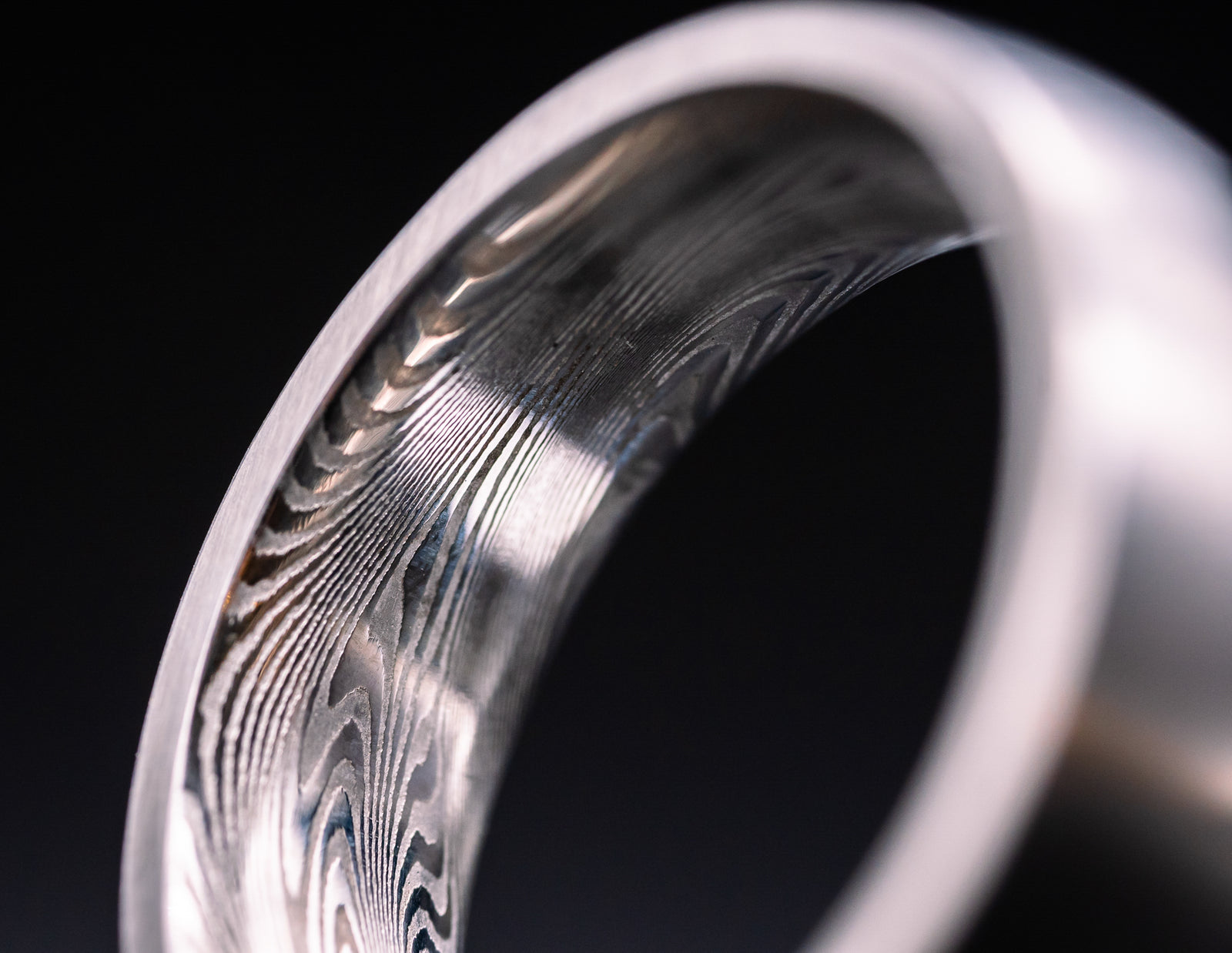 Damascus Stainless Steel Ring