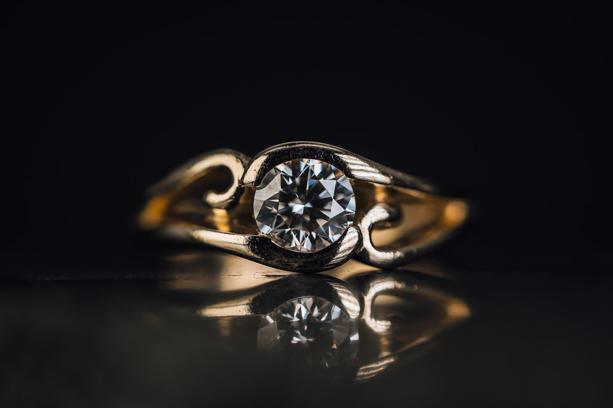 14k White Gold Diamond Ring