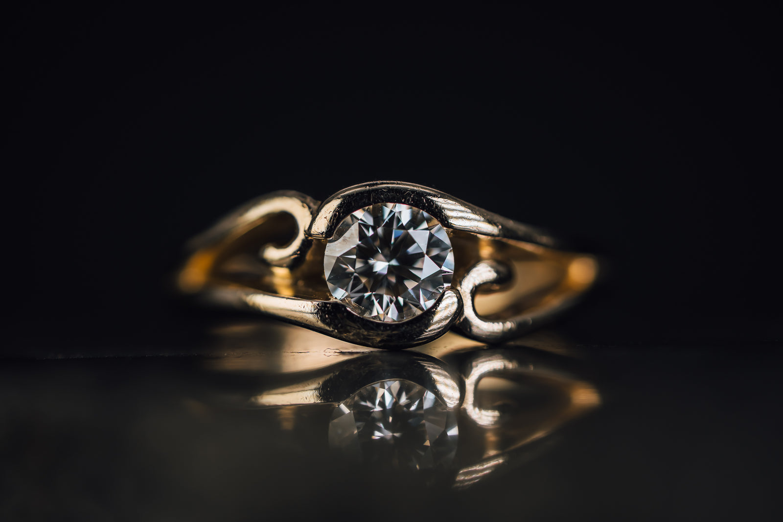 14k White Gold Diamond Ring