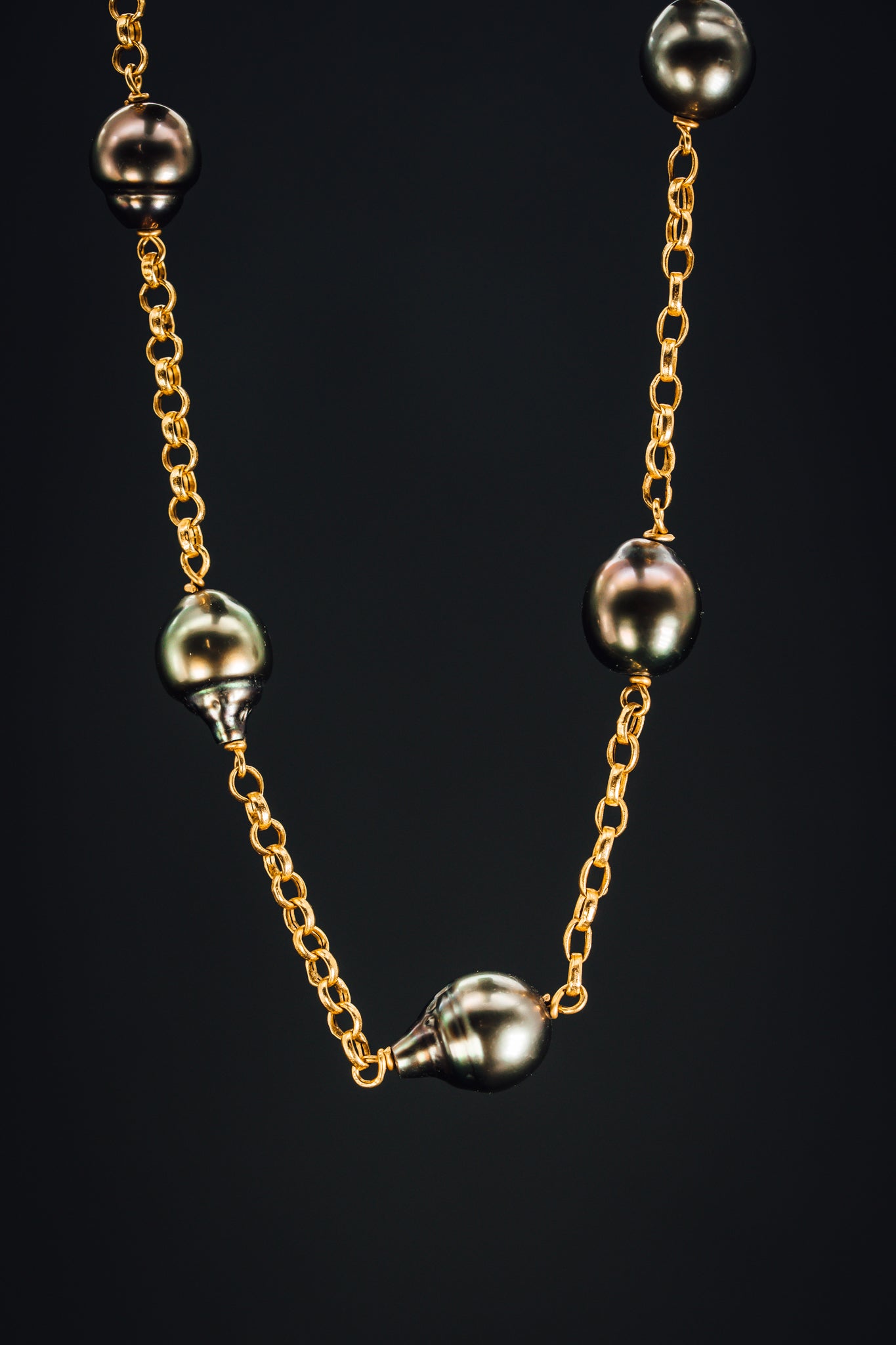 18k Yellow Gold Sou Sea Pearl Necklace