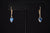 14k Yellow Gold Tanzanite Earrings