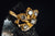 14k Yellow Gold Cluster Diamond Ring