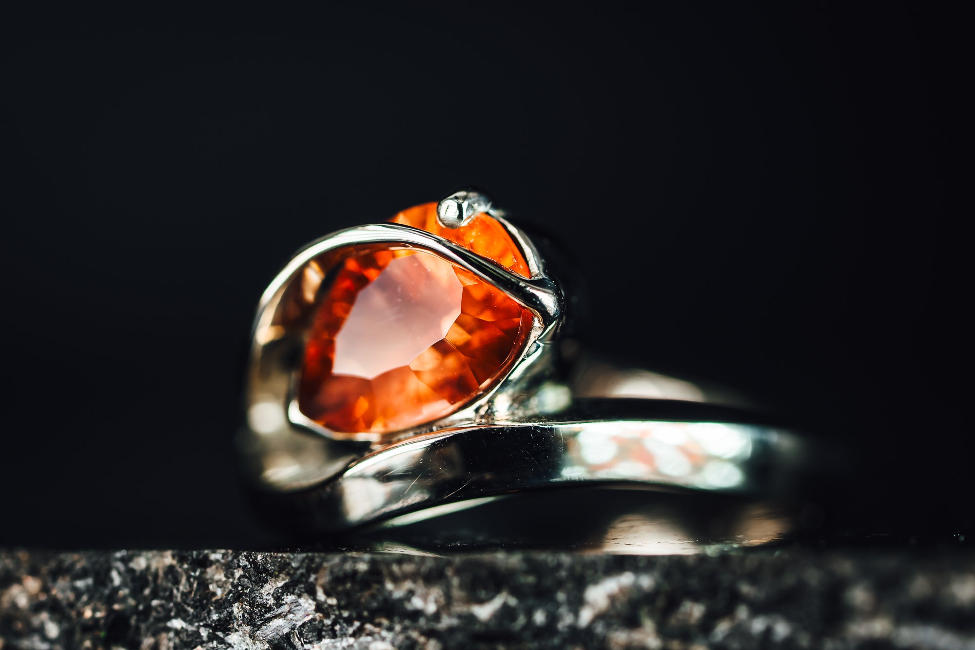 14k Yellow Gold Oregon Sunstone Ring