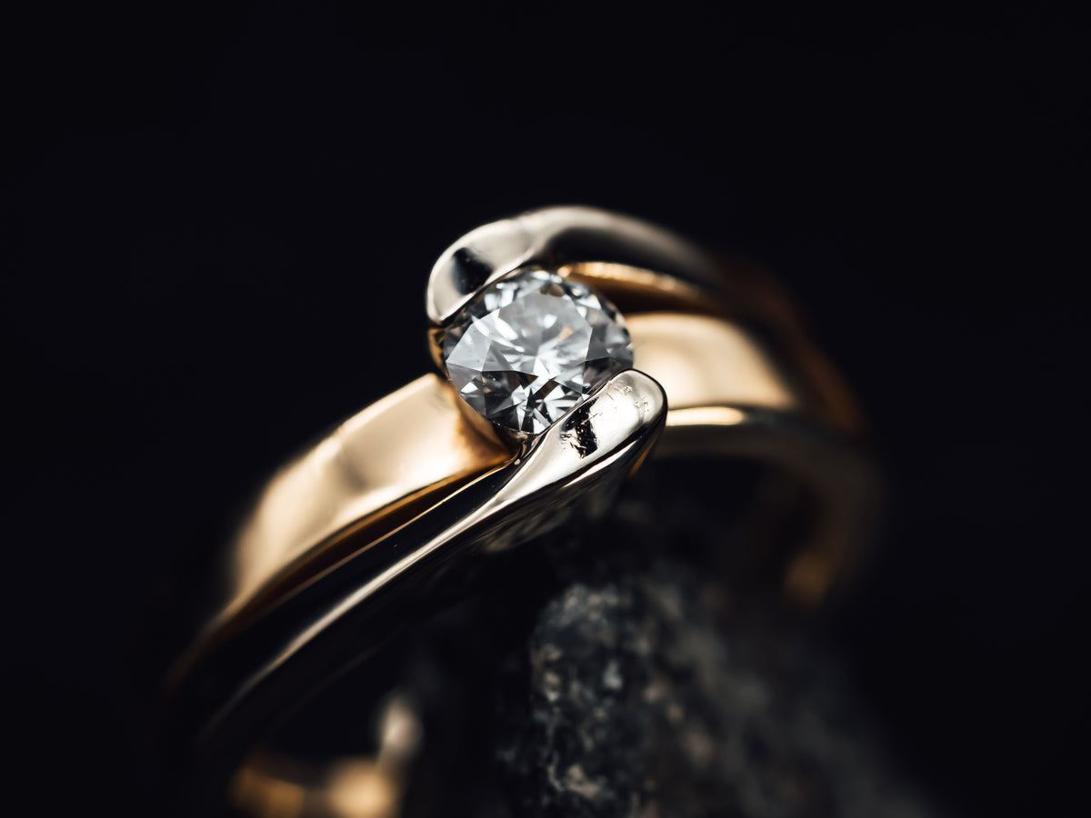 14k Two-Tone Gold Diamond Ring