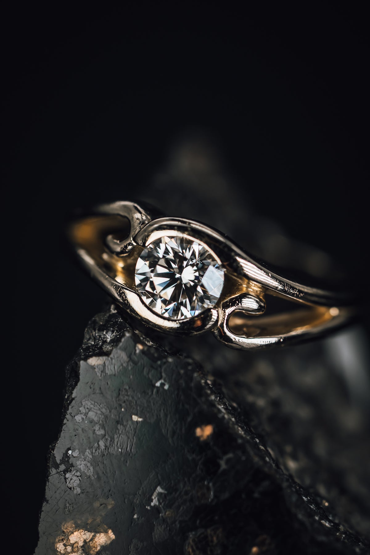 14k White Gold Diamond Ring