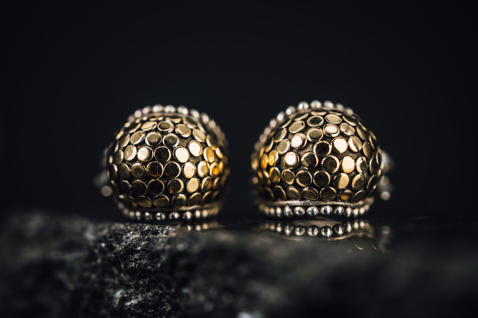 Sterling Silver Yellow Gold Plated Hoop Earrings
