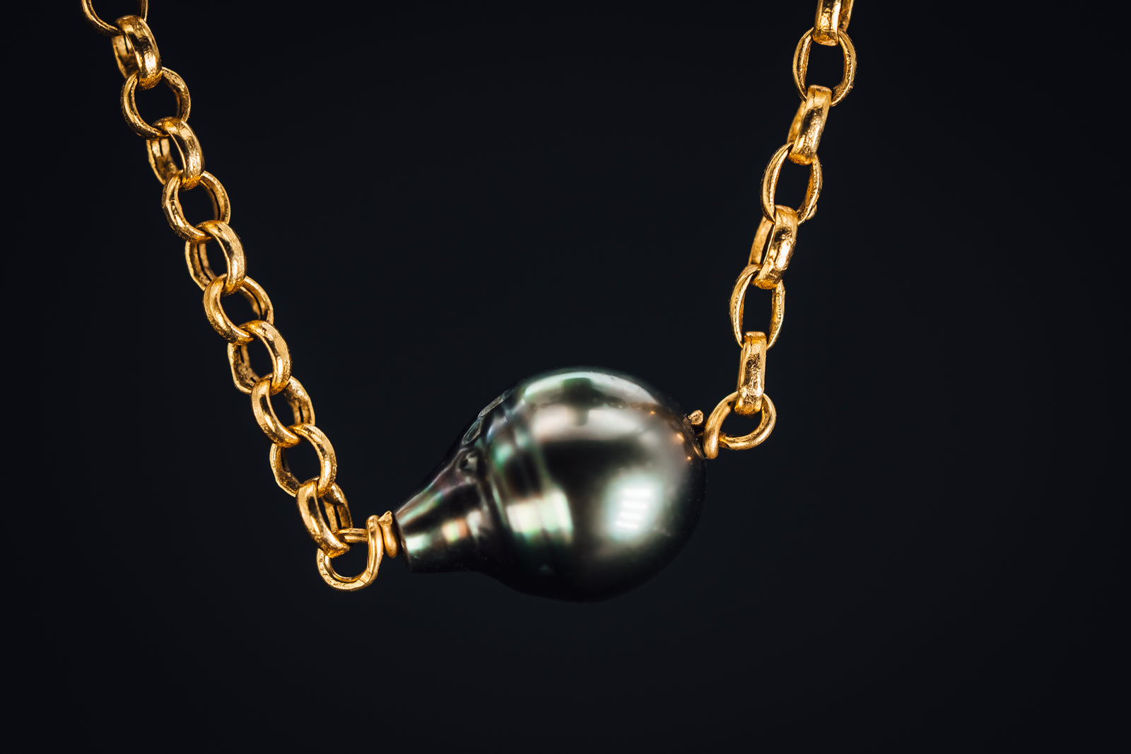 18k Yellow Gold Sou Sea Pearl Necklace