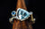 14k White Gold Aquamarine Sapphire and Diamond Ring