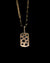 14k Yellow Gold Pave' Black Diamond Pendant