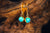14k Yellow Gold Ethiopean Opal Earrings