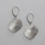 14k White Gold Small Circles Earrings