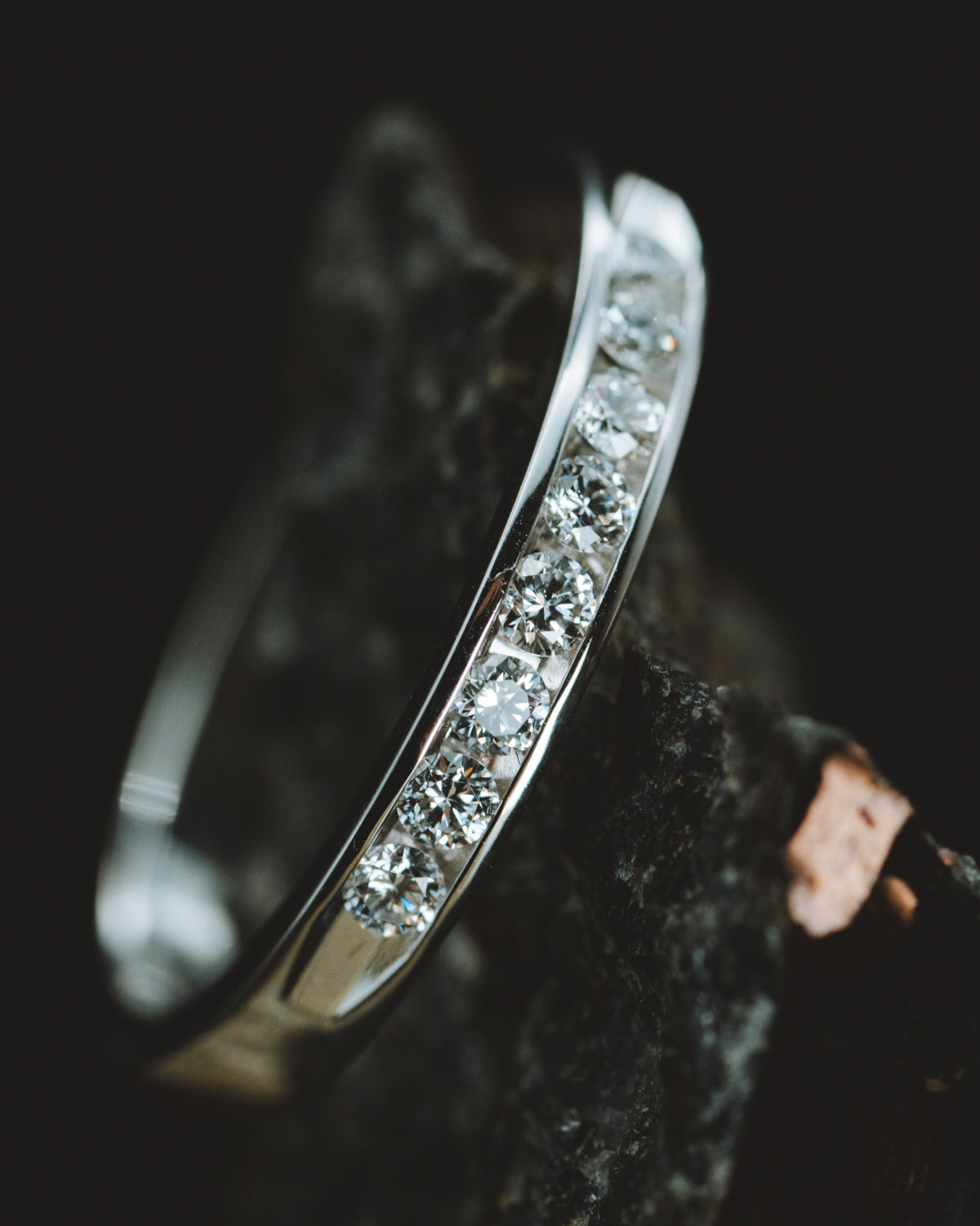 14k White Gold Anniversary Band