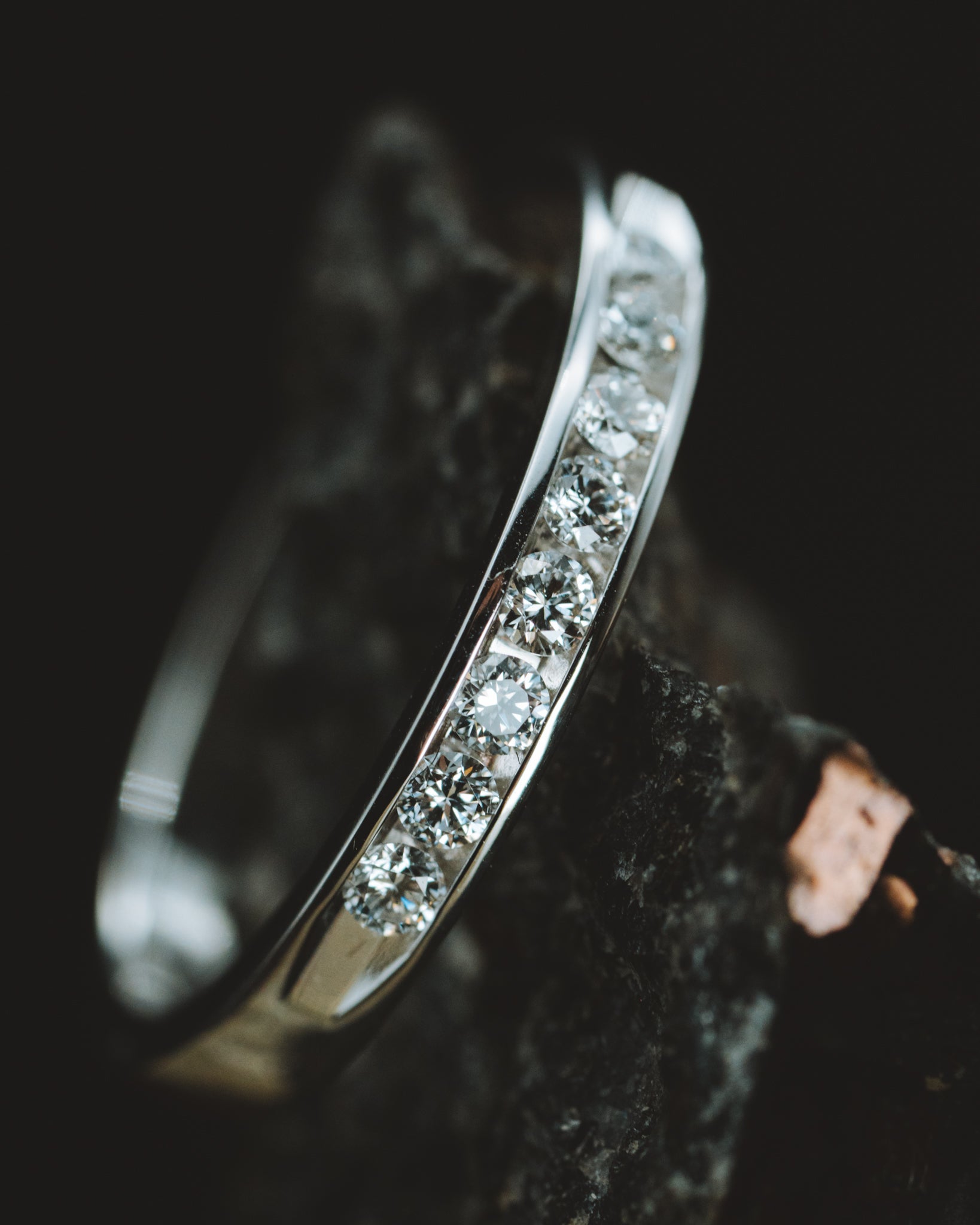 14k White Gold Anniversary Band