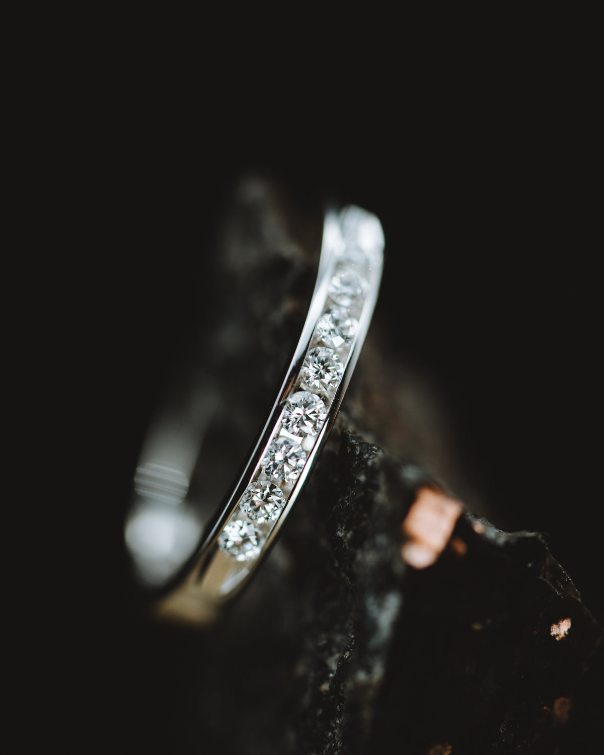 14k White Gold Anniversary Band