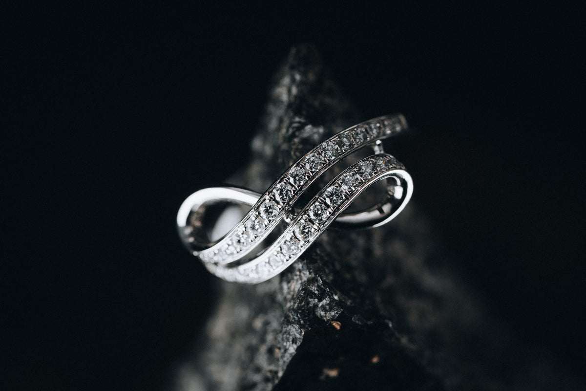 14k White Gold Diamond Ring