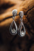 14k White Gold Diamond Drop Earrings