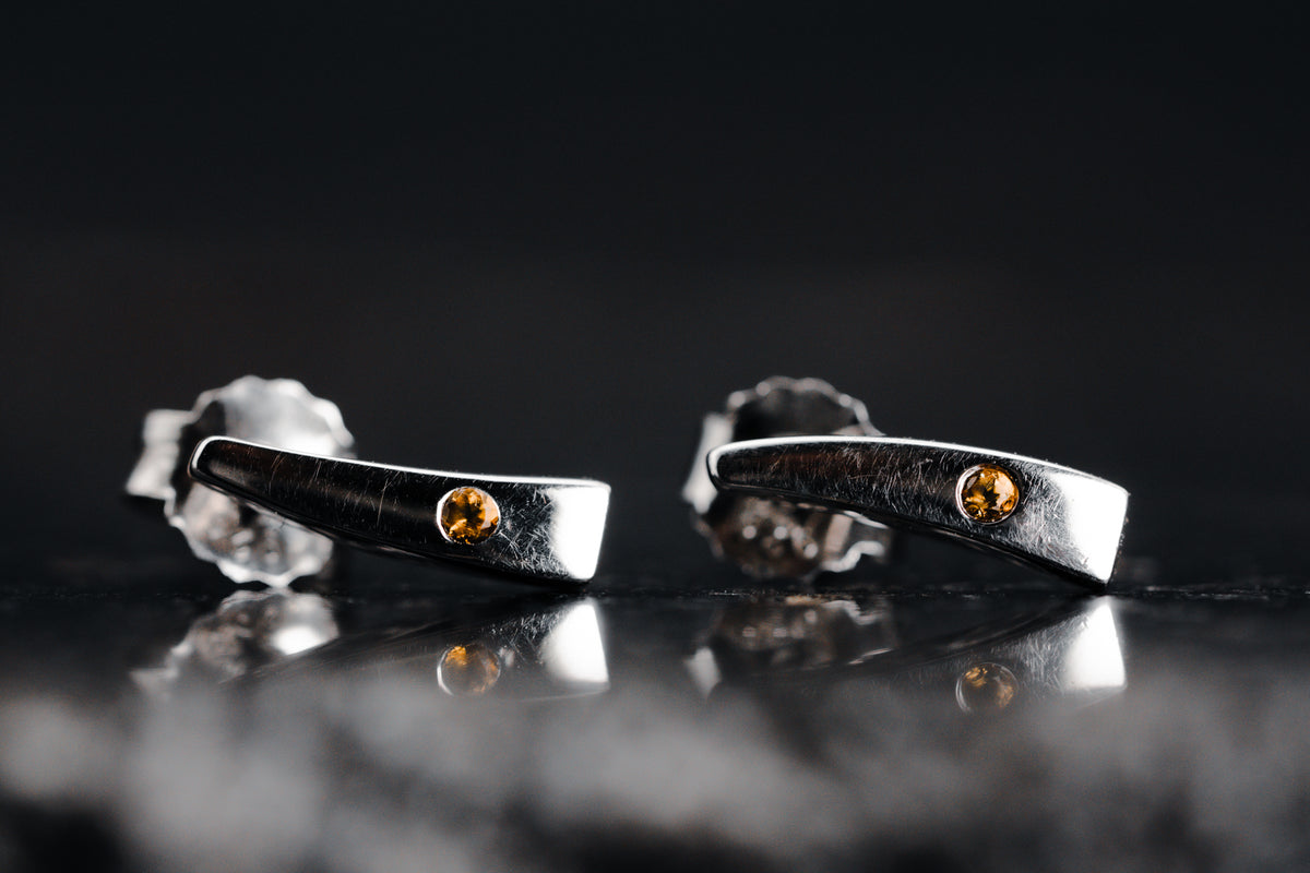 Sterling Silver Citrine Earrings