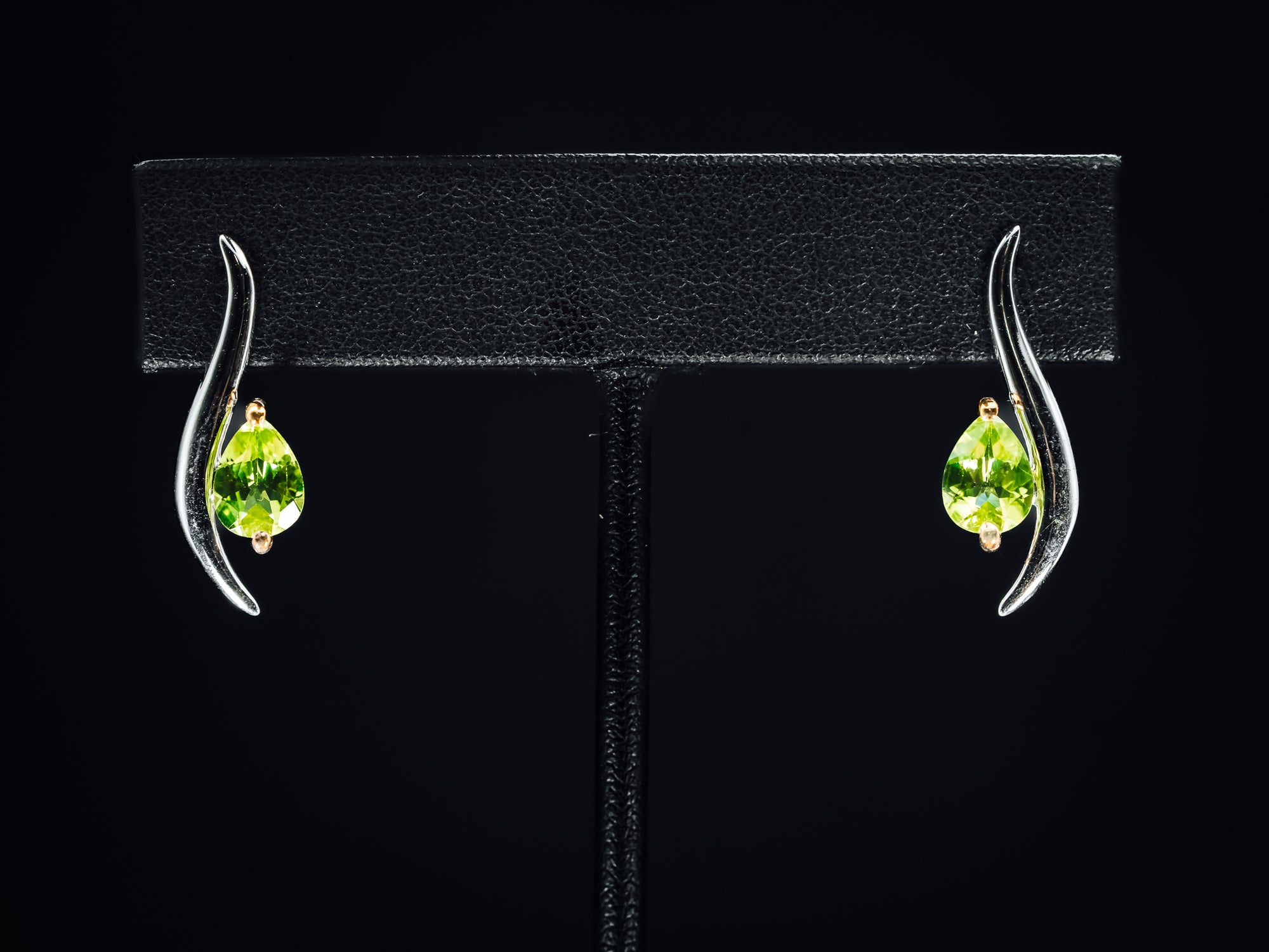 Sterling Silver and Peridot Earrings