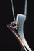 Sterling Silver Blue Topaz and Amethyst Pendant