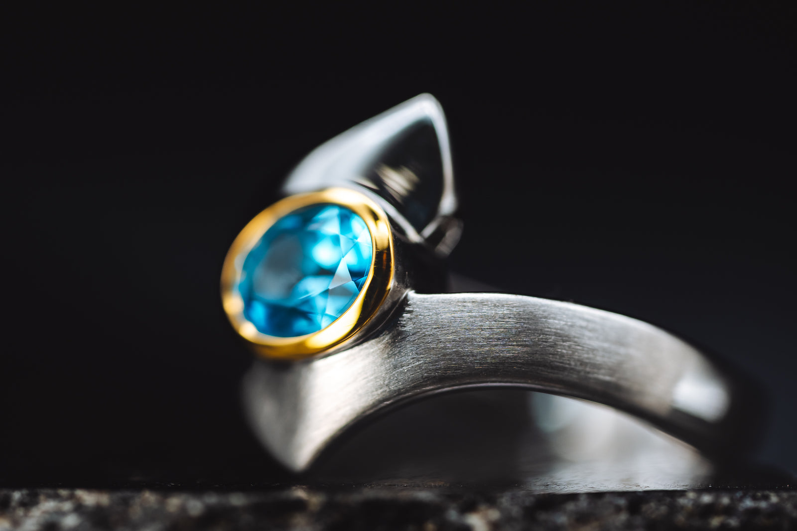 Sterling Silver Blue Topaz Ring