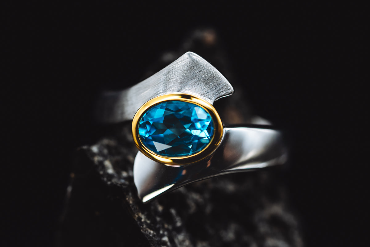 Sterling Silver Blue Topaz Ring