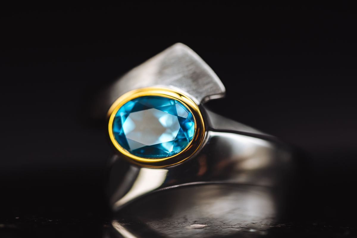 Sterling Silver Blue Topaz Ring