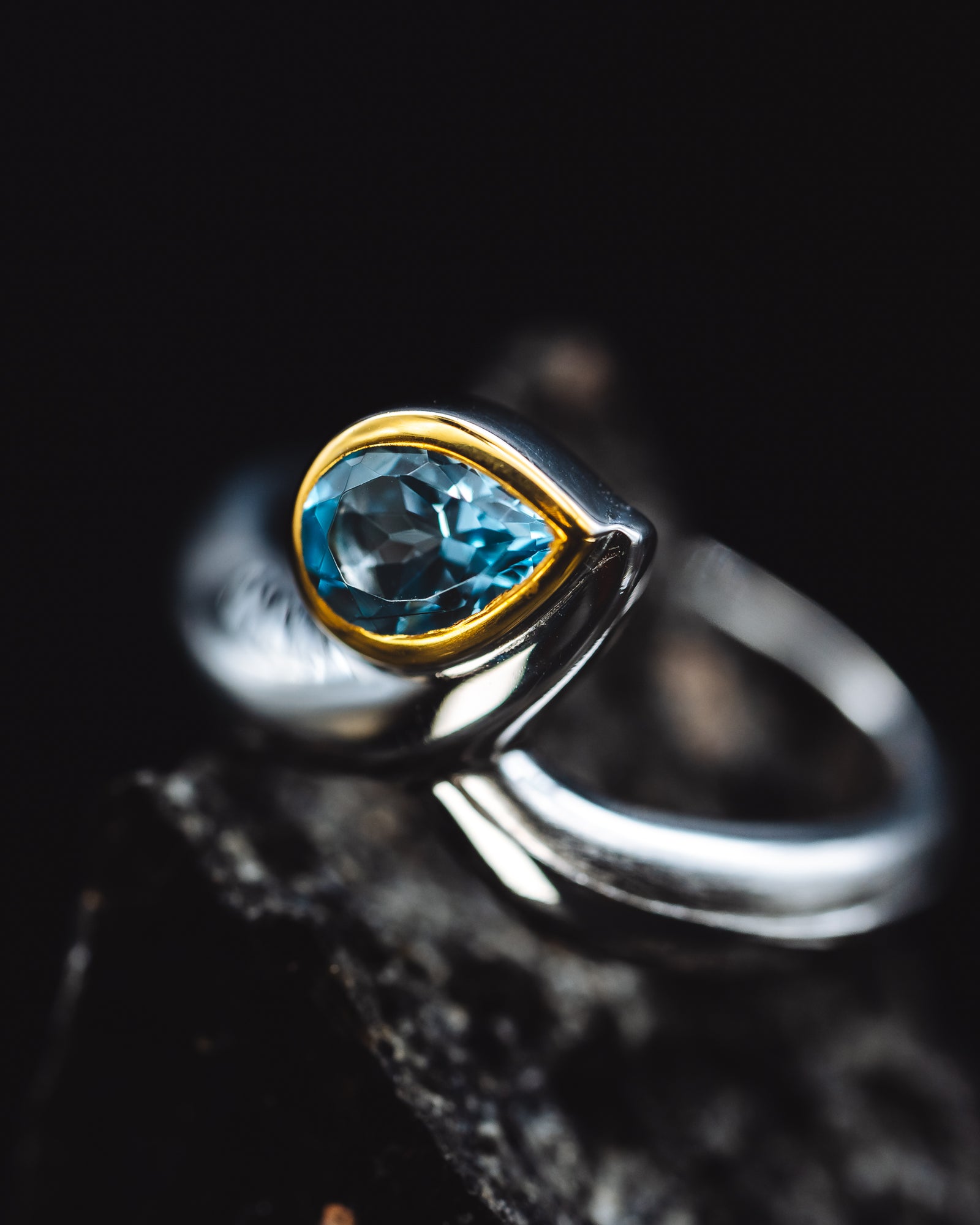 Sterling Silver Blue Topaz Ring