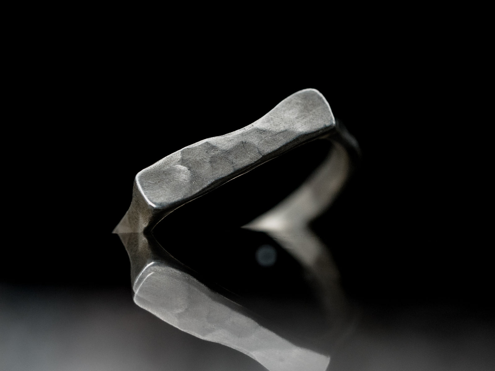 Sterling Silver Hammered Ring