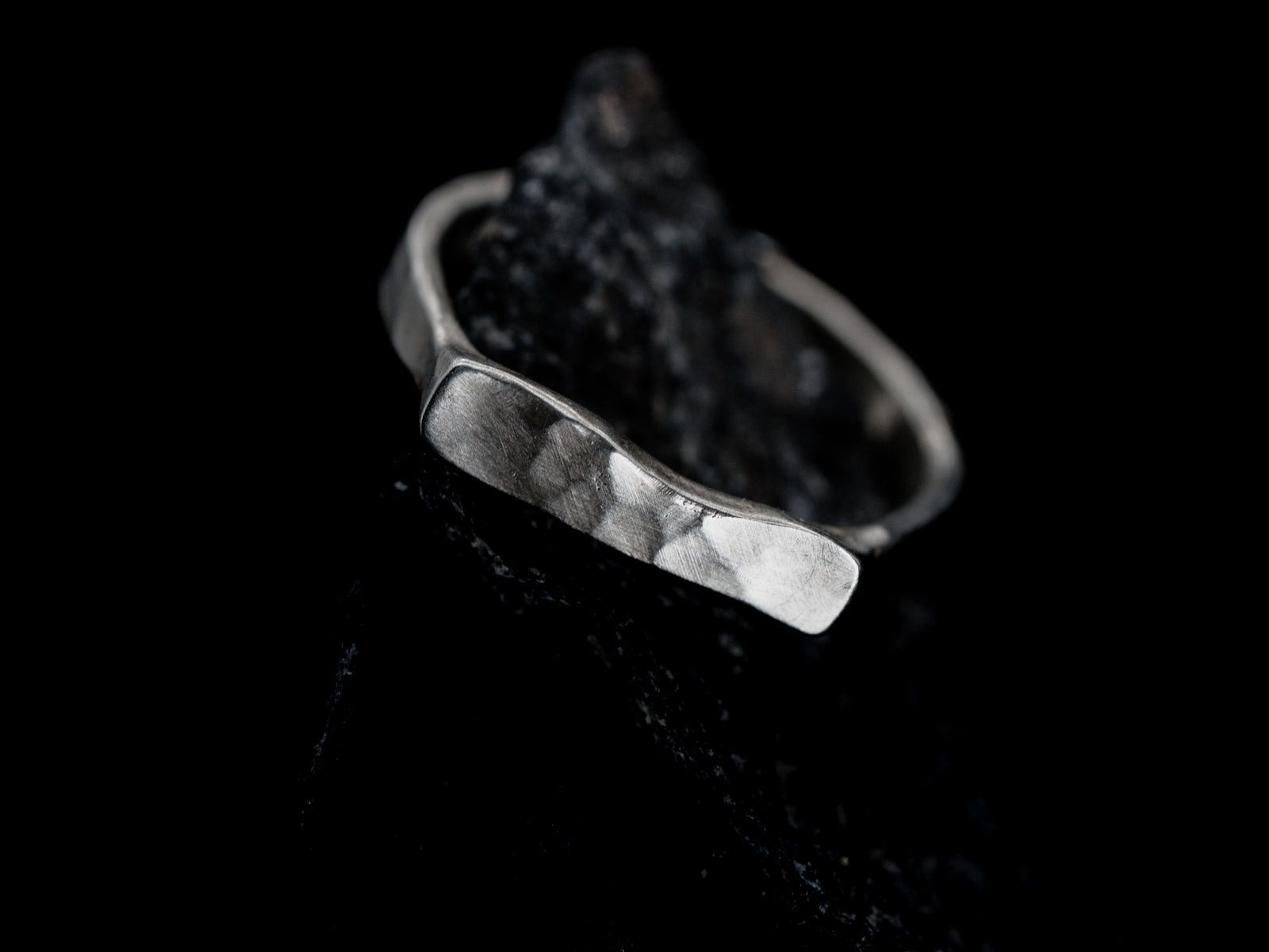 Sterling Silver Hammered Ring
