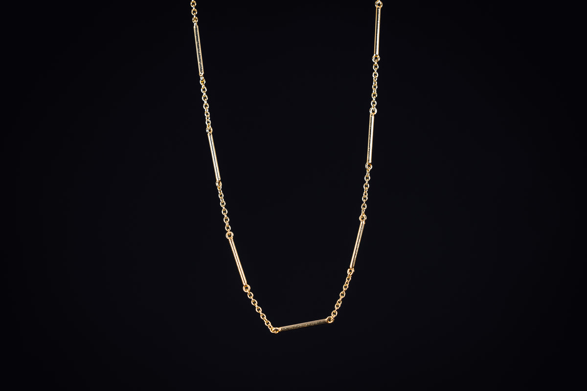 14k Yellow Gold Diamond Necklace