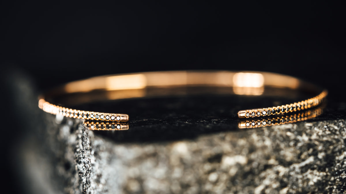14k Rose Gold Diamond Bracelet