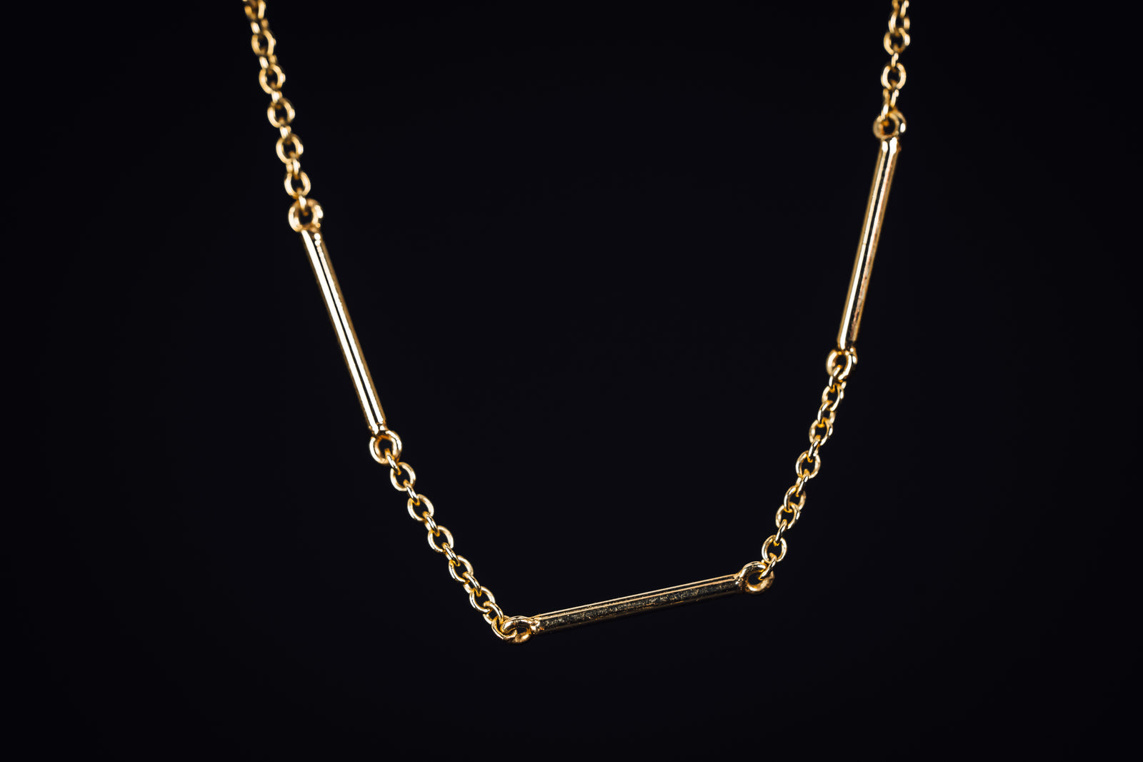 14k Yellow Gold Diamond Necklace