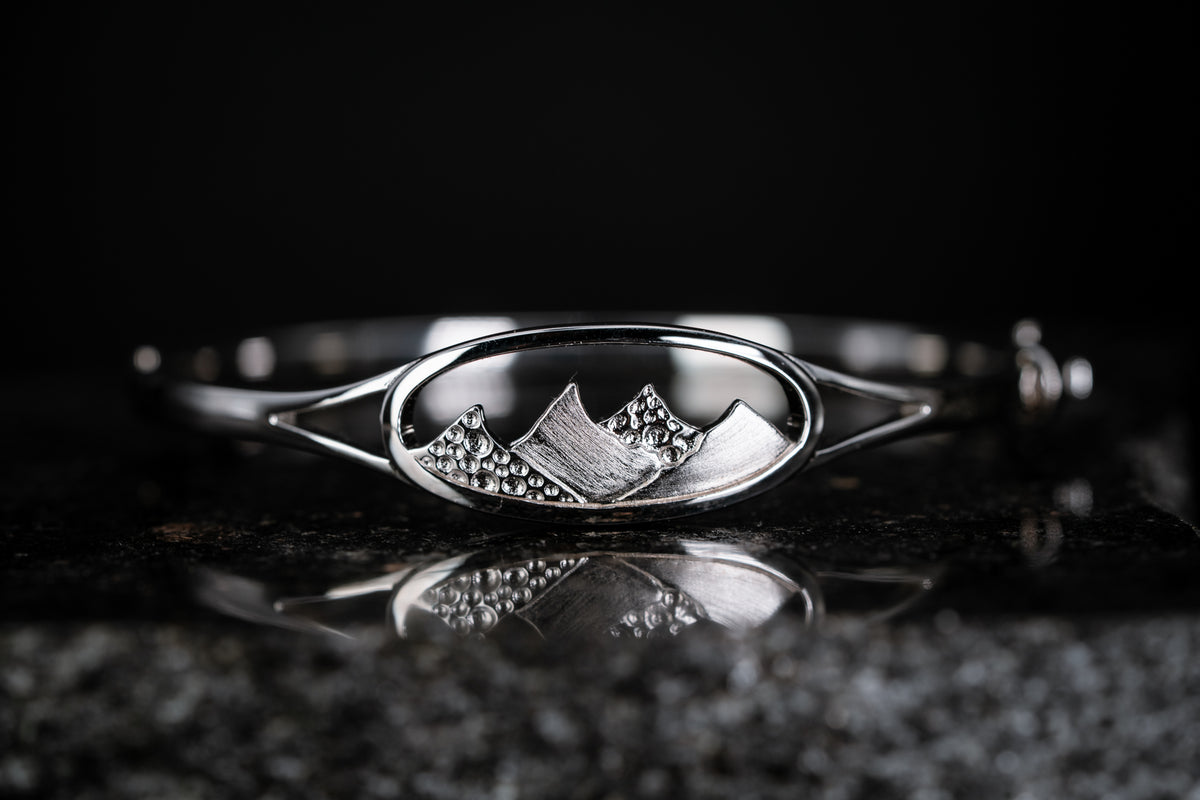 Sterling Silver Mountain Bracelet