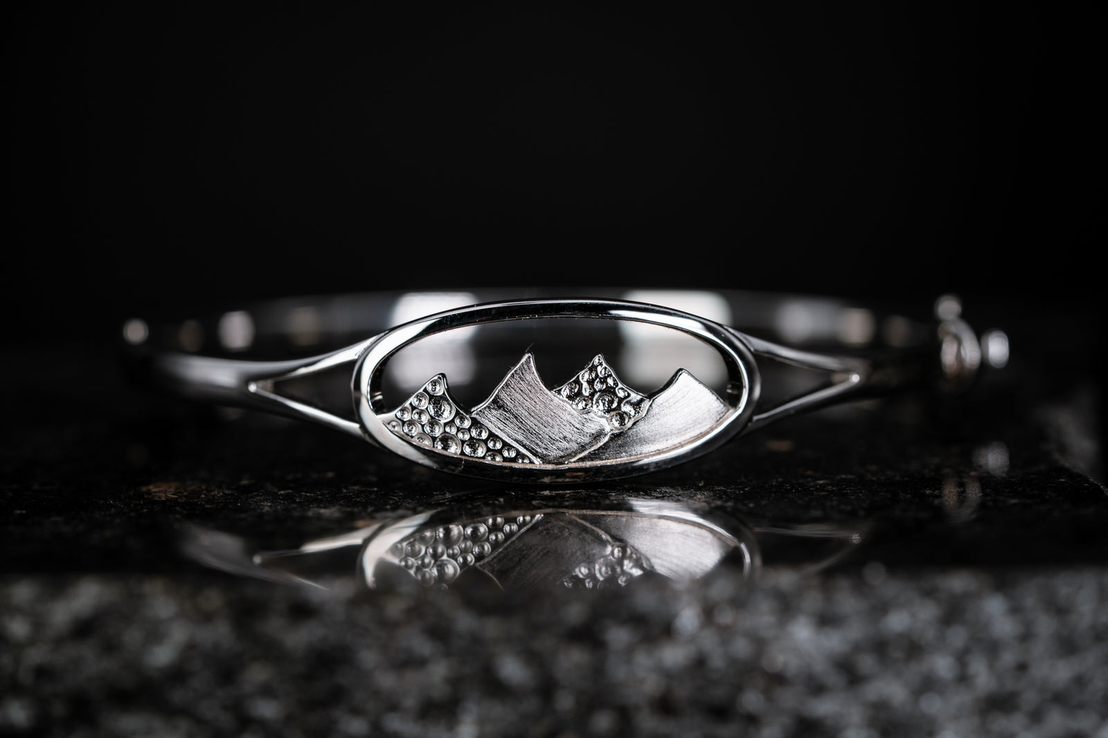 Sterling Silver Mountain Bracelet