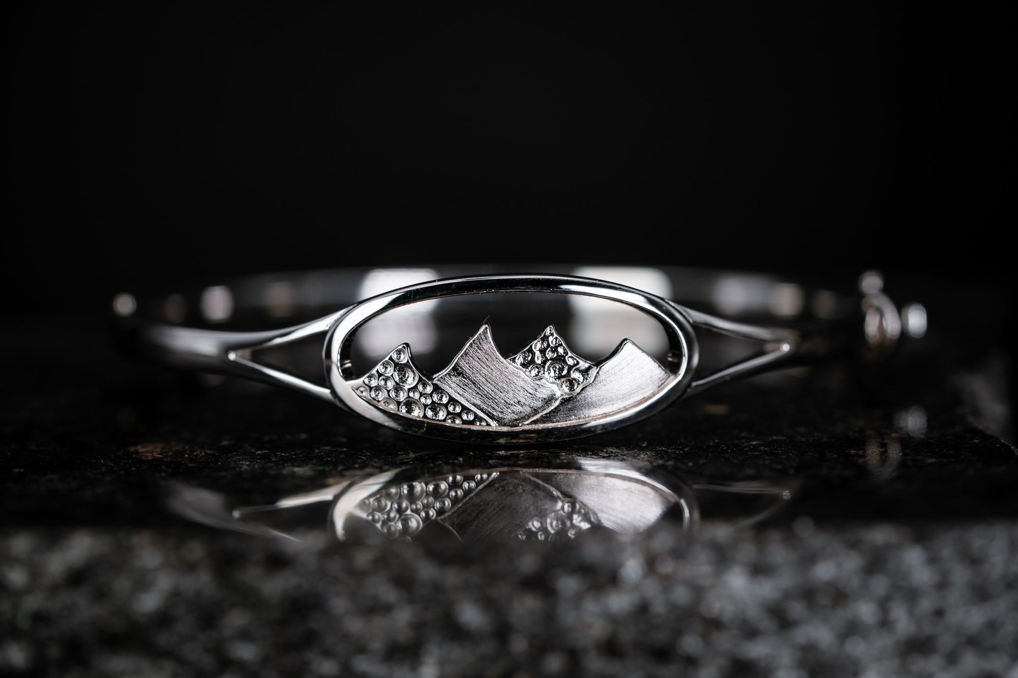 Sterling Silver Mountain Bracelet