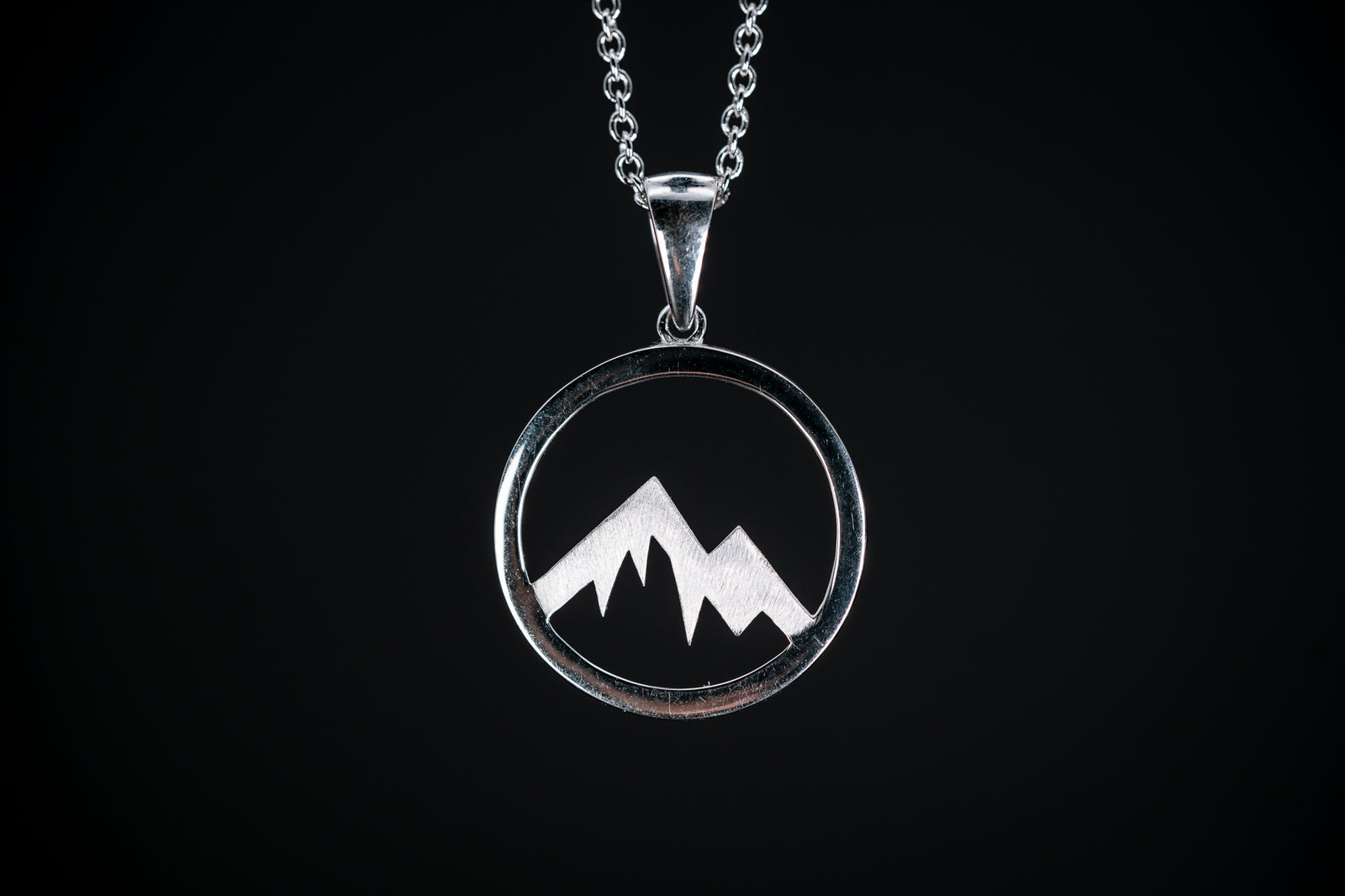 Sterling Silver Mountain Peaks Pendant