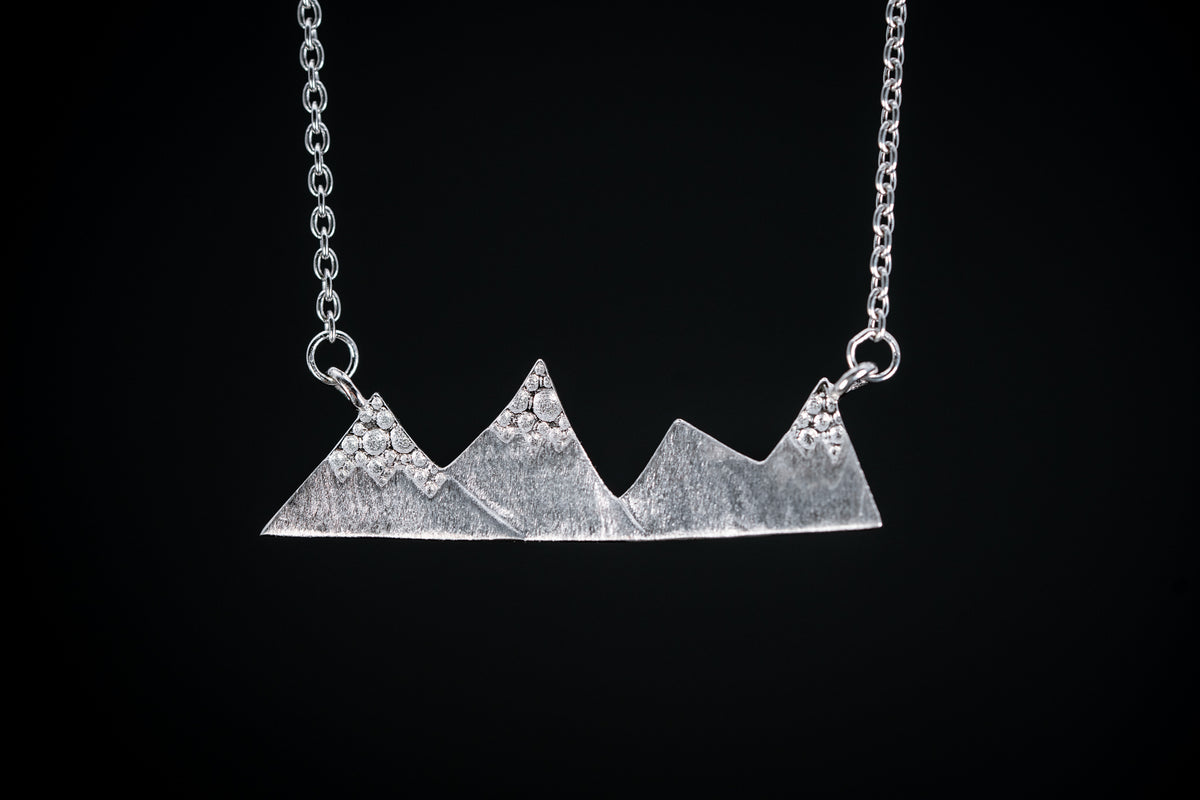 Sterling Silver Mountain Necklace