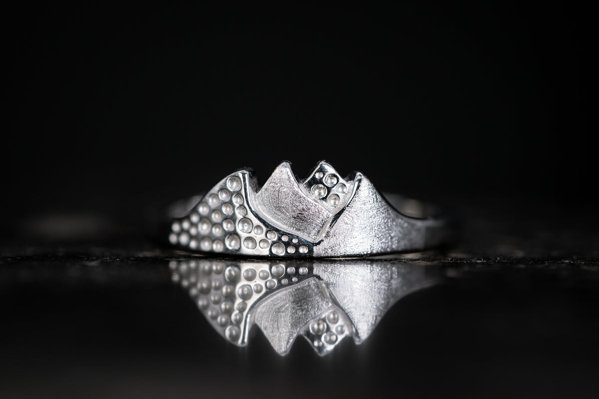 Sterling Silver Mountain Ring