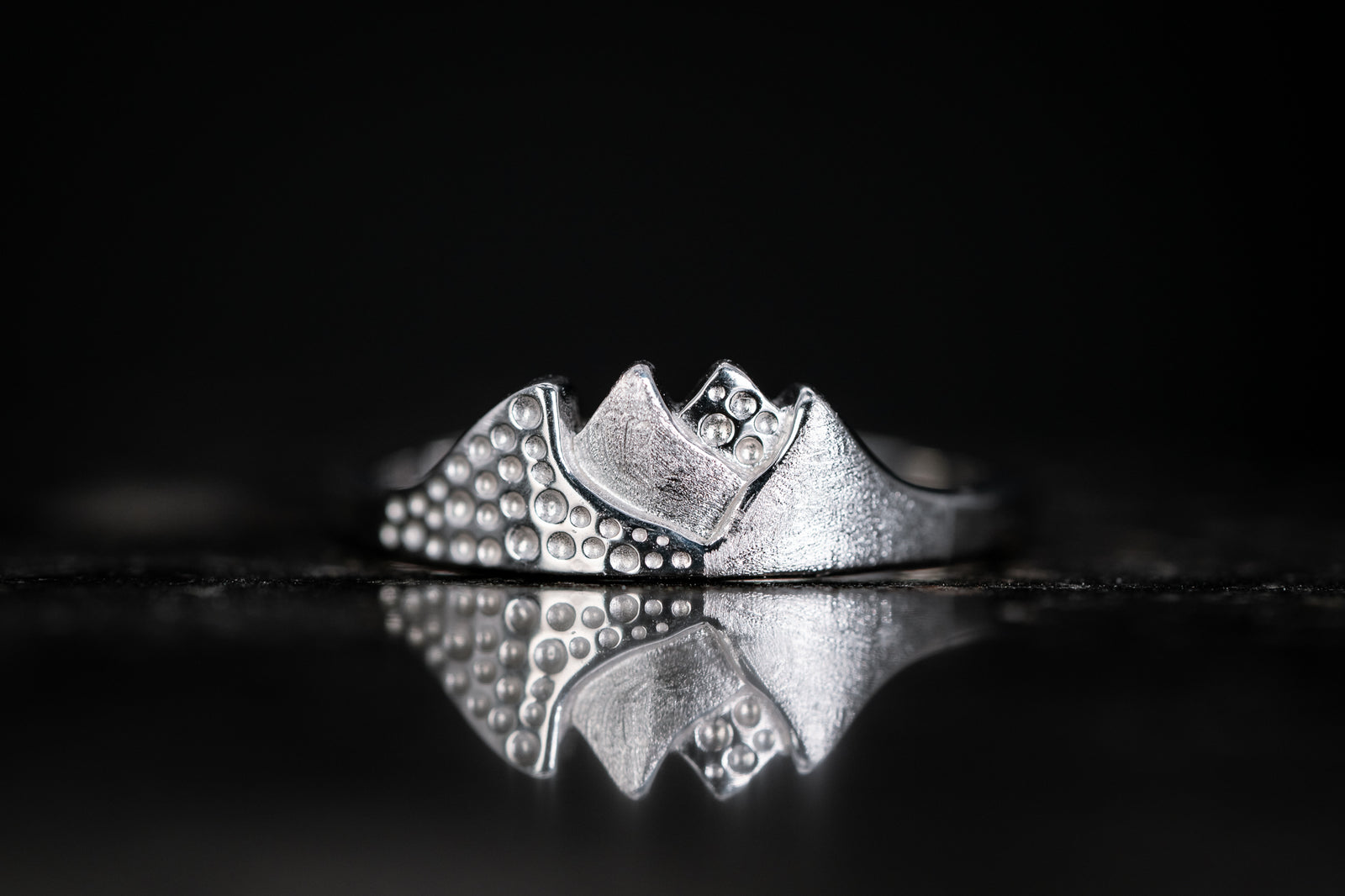 Sterling Silver Mountain Ring