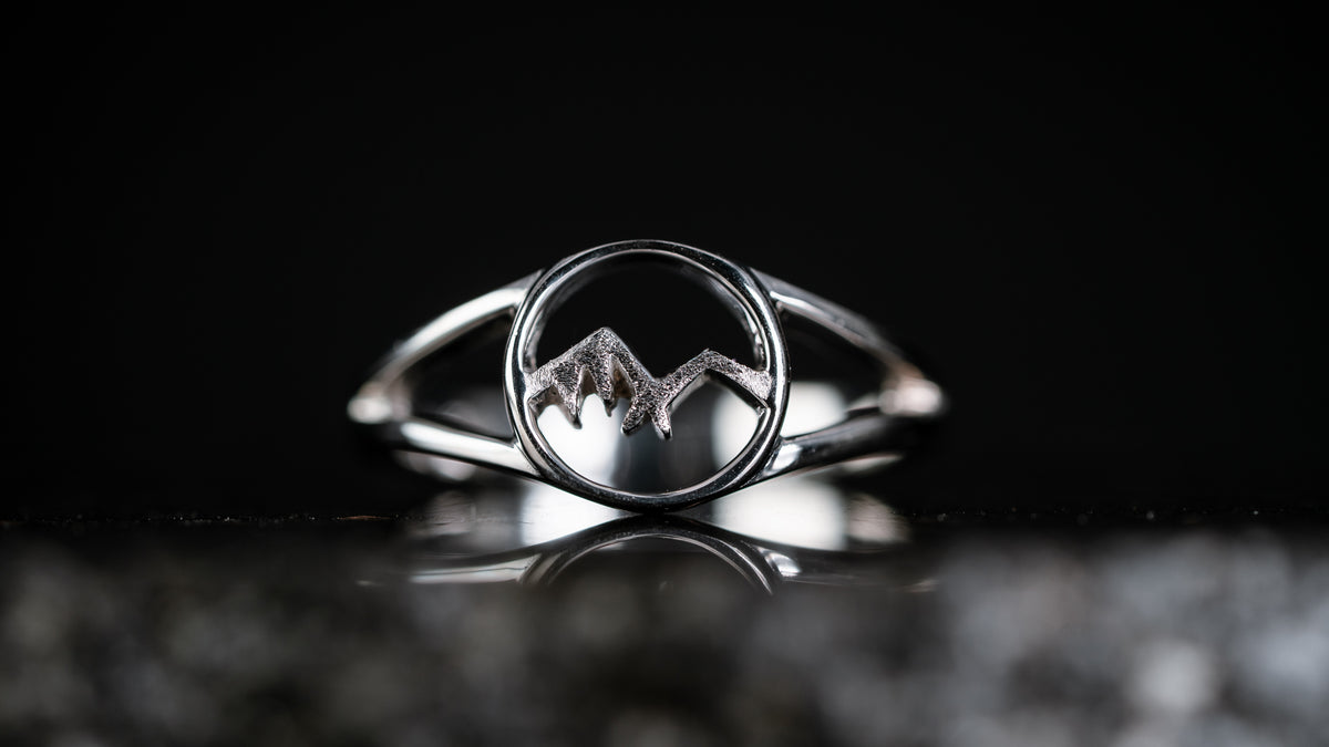 Sterling Silver Mountain Ring