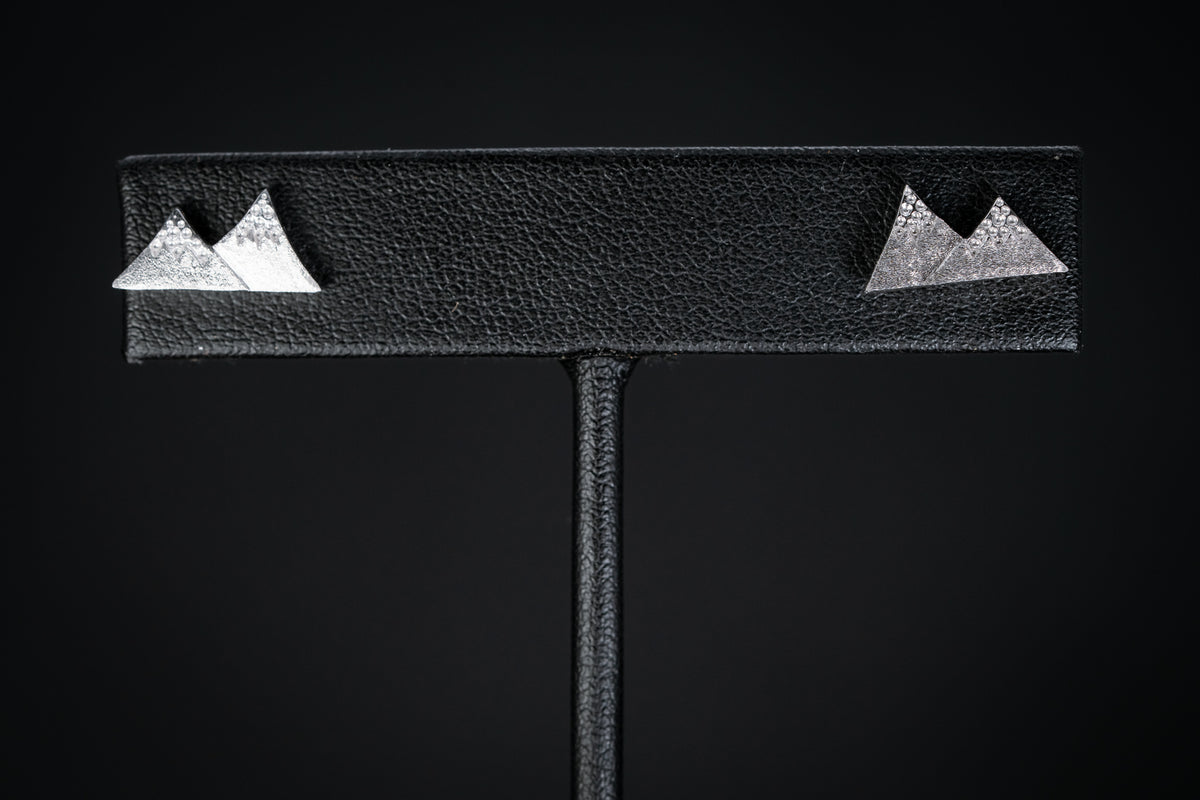 Sterling Silver Mountain Earrings