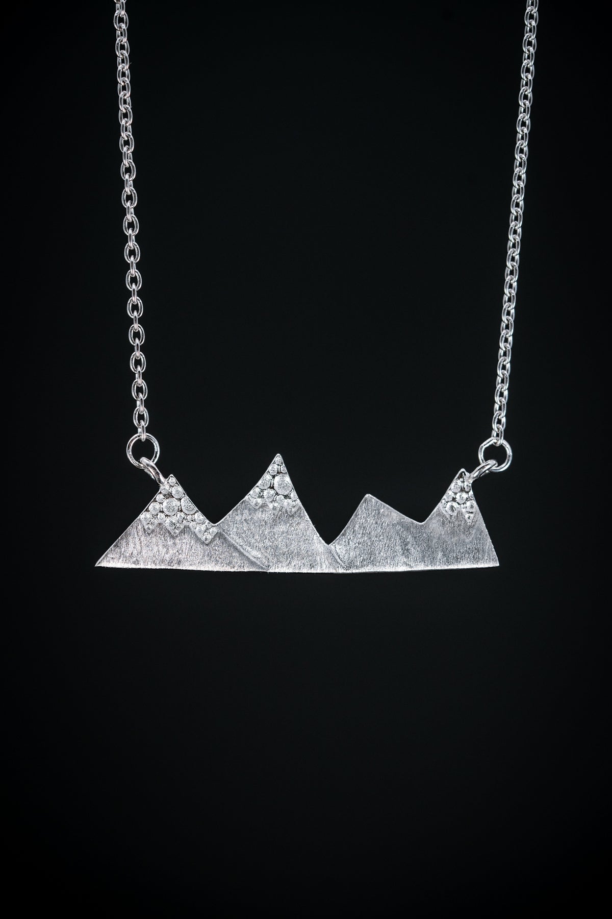Sterling Silver Mountain Necklace