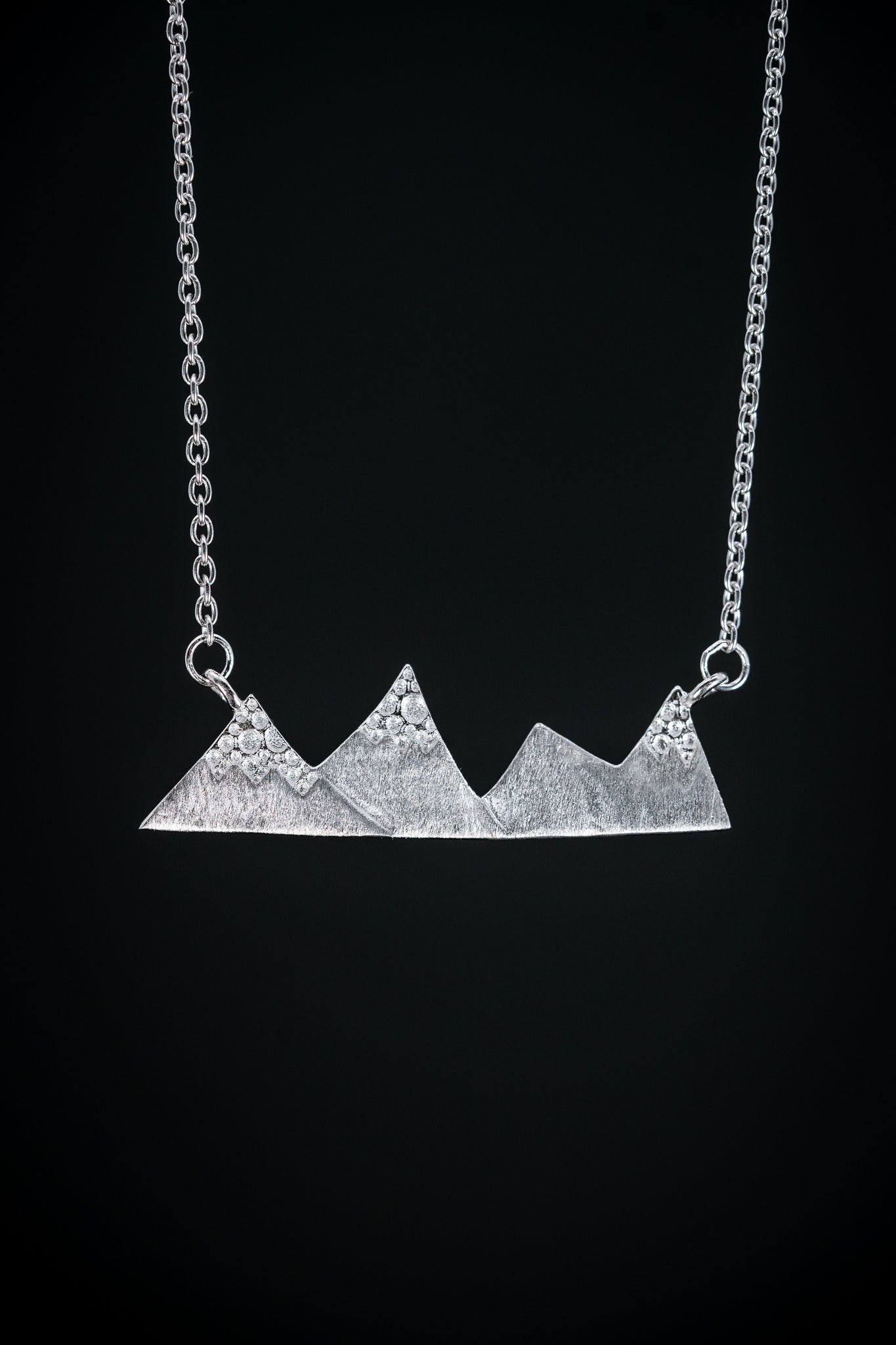 Sterling Silver Mountain Necklace