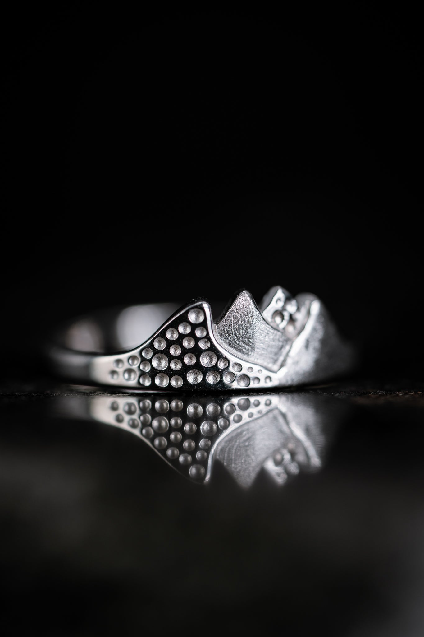 Sterling Silver Mountain Ring