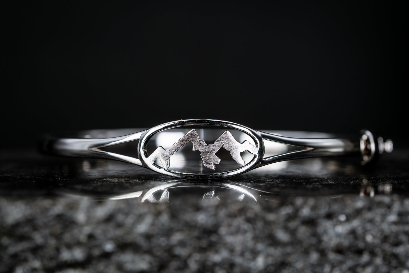 Sterling Silver Mountain Peaks Bracelet