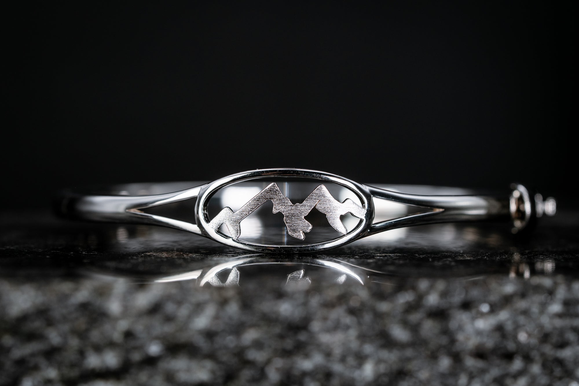 Sterling Silver Mountain Peaks Bracelet